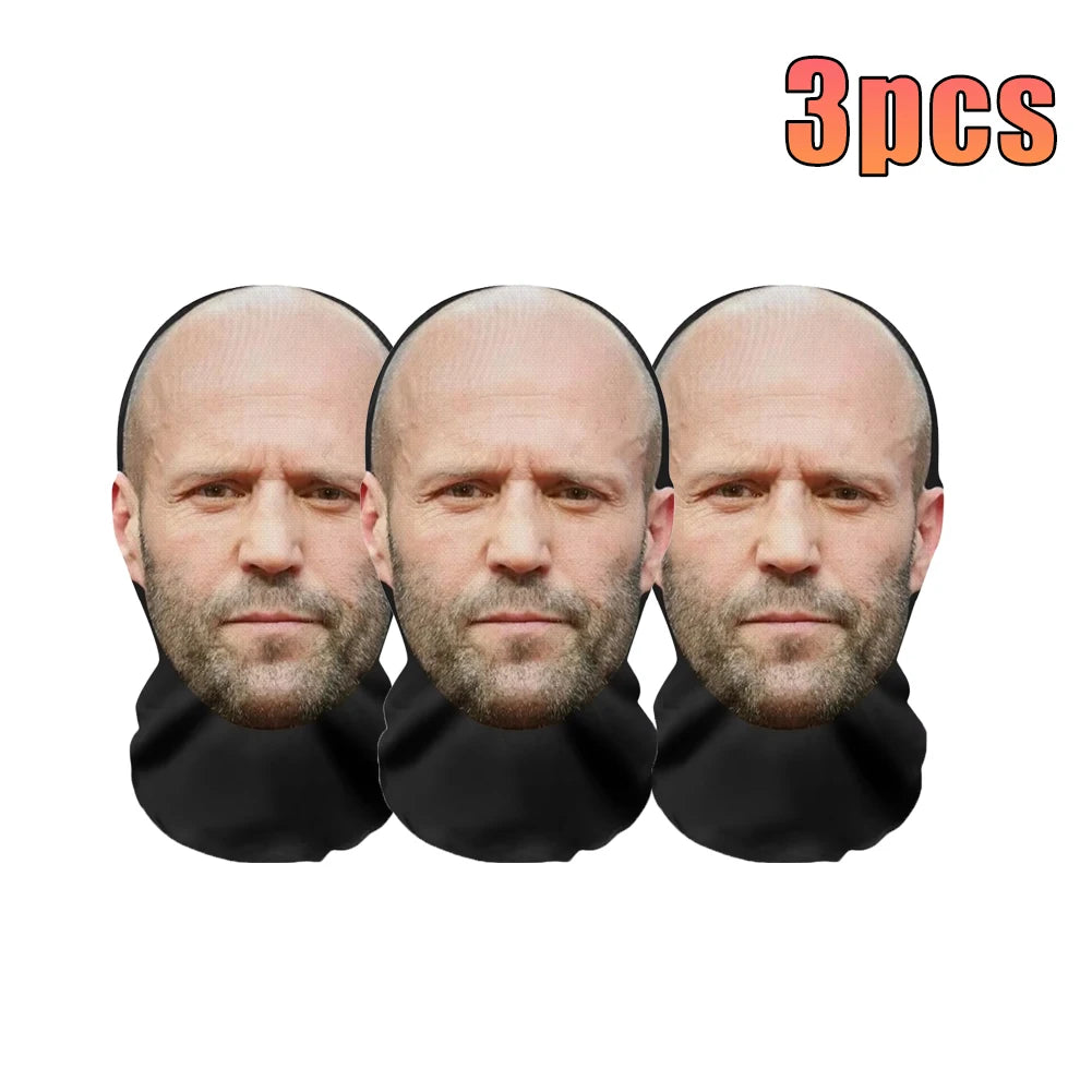 2025 New 3D Printed Mask Elastic Mesh Cosplay Headwear Hip Hop Fashion Full Face Mask For Men Women Balaclava Hood Hat Headgear