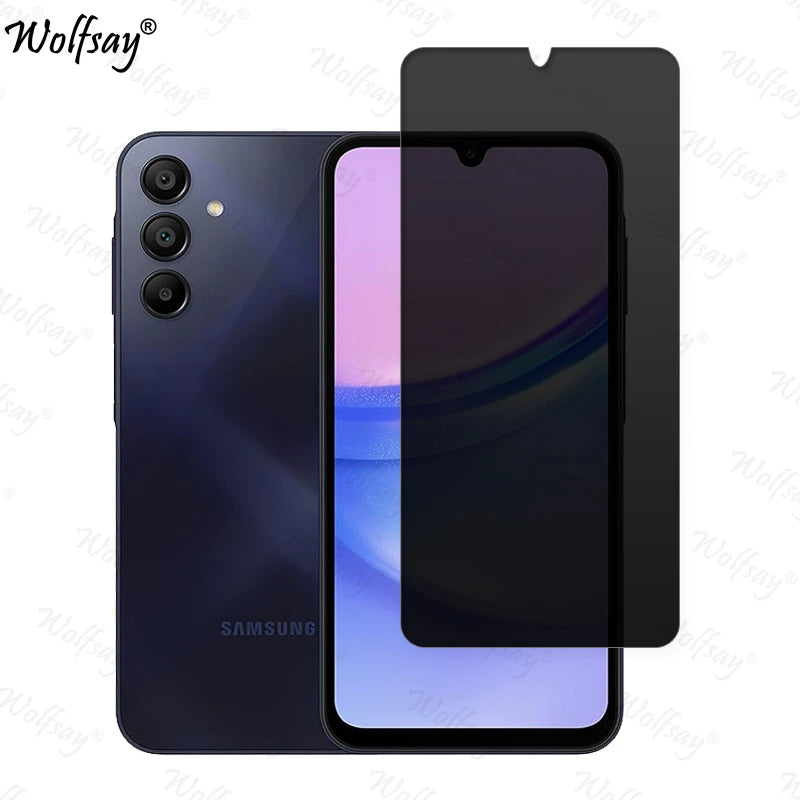 Anti-Spy Tempered Glass For Samsung Galaxy A15 Privacy Screen Protector For Samsung A15 Glass For Samsung A15 Glass 6.5 inch