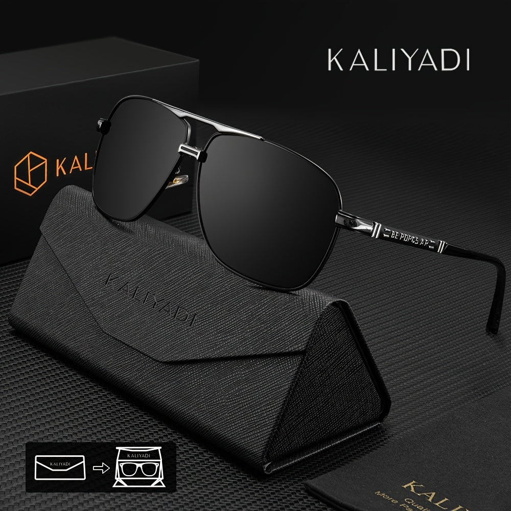 KALIYADI New Men's Birthday Gift Choice Classic Fashion Men's Polarized with Eyewear Case and Cloth Suitable for Traveling St. Patrick's Day Mardi Gras Easter Christmas, Eyewear, Gear, Trendy Eyewear, Stylish Shades, Durable