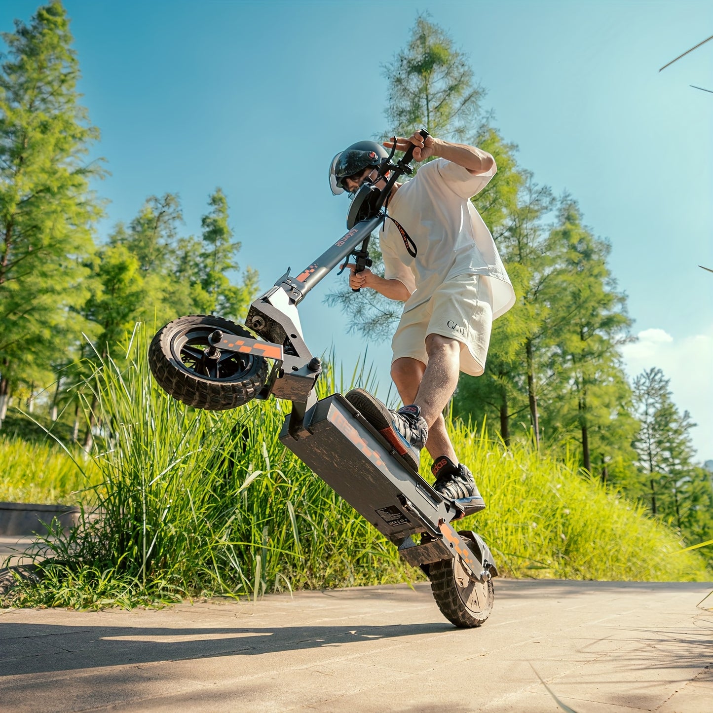 KuKirin G2 Electric Scooter for Adults - 55km Long Range, 48V 15.6Ah Removable Battery, Powerful Motor, Dual Suspension & 25.4cm All-Terrain Tires, Foldable with LCD Display, 3 Speed Modes, Front Brake System, 36V-100V Compat