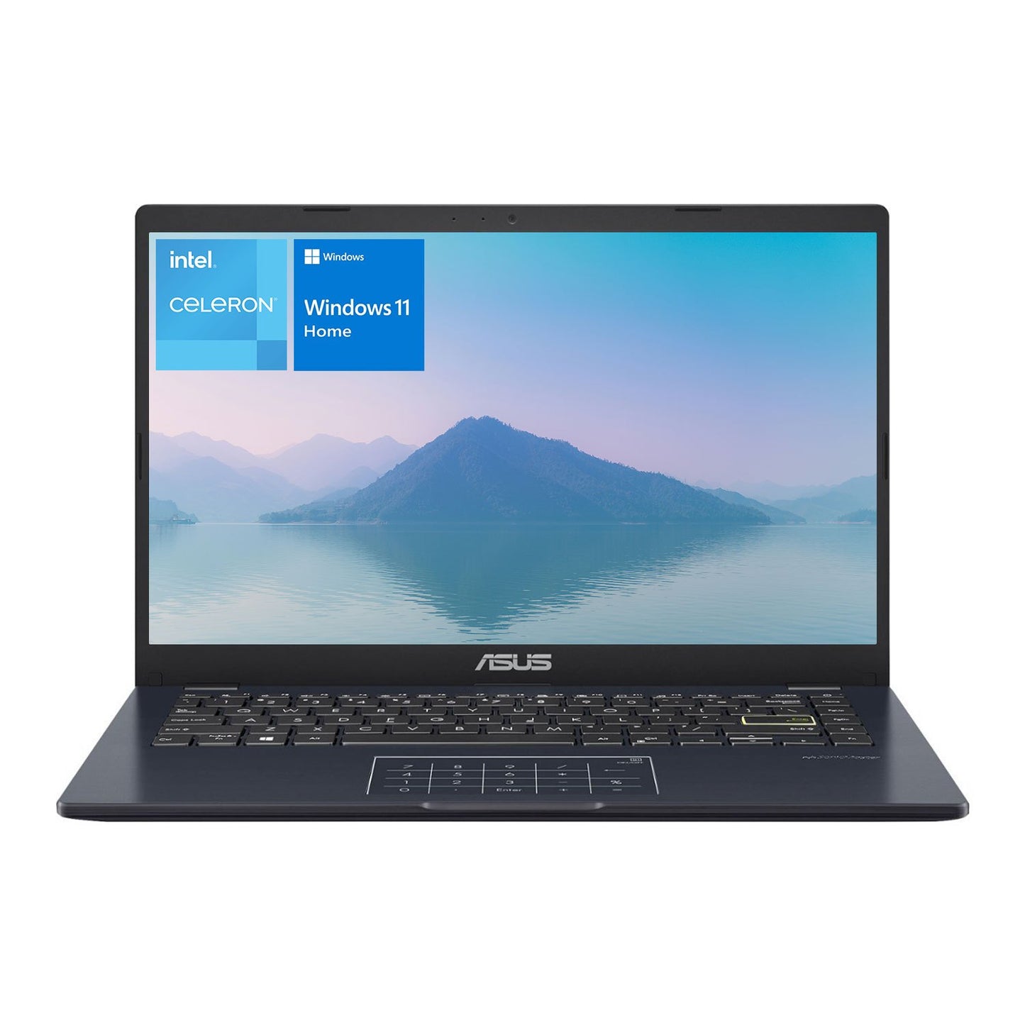 ASUS Laptop, 14" FHD Display, Intel Celeron N4500, 4GB Memory, 64GB eMMC, Touchpad, Webcam, Wi-Fi, Windows 11 Home, Quiet Blue