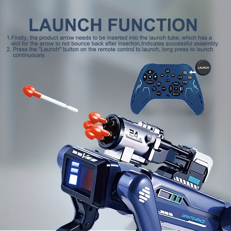 Cool AI robot dog, intelligent voice interactive robot dog, capable of spraying water mist, launching soft arrows, music and dance, programming, robotic arm, technology gift, remote control robot dog, Dog Robot, Robot Dogs Re