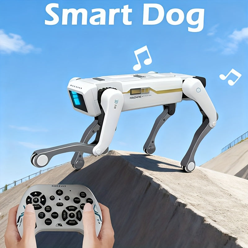 FACEGLE Smart Robotic Dog with AI Voice Control & App, 18 Modes (Kung Fu/Dance/Swimming), Wireless/ Compatible, USB, Voice Commands via Alexa-like System, Companion Robot Toy & s