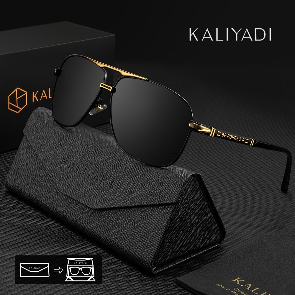 KALIYADI New Men's Birthday Gift Choice Classic Fashion Men's Polarized with Eyewear Case and Cloth Suitable for Traveling St. Patrick's Day Mardi Gras Easter Christmas, Eyewear, Gear, Trendy Eyewear, Stylish Shades, Durable