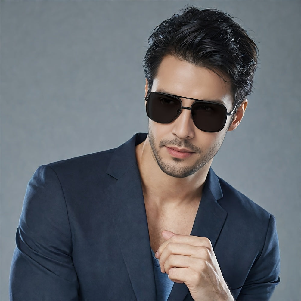 KALIYADI New Men's Birthday Gift Choice Classic Fashion Men's Polarized with Eyewear Case and Cloth Suitable for Traveling St. Patrick's Day Mardi Gras Easter Christmas, Eyewear, Gear, Trendy Eyewear, Stylish Shades, Durable