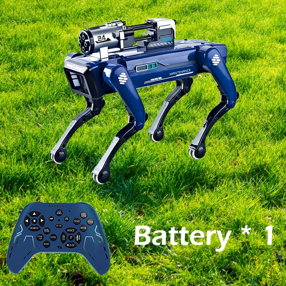 Cool AI robot dog, intelligent voice interactive robot dog, capable of spraying water mist, launching soft arrows, music and dance, programming, robotic arm, technology gift, remote control robot dog, Dog Robot, Robot Dogs Re