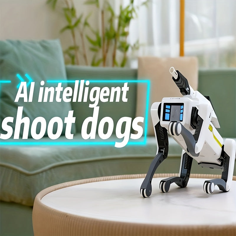 FACEGLE Smart Robotic Dog with AI Voice Control & App, 18 Modes (Kung Fu/Dance/Swimming), Wireless/ Compatible, USB, Voice Commands via Alexa-like System, Companion Robot Toy & s