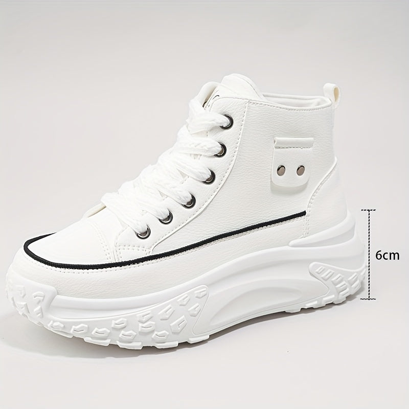 Spring New Thick-Soled Women's Sports Shoes - Versatile and Comfortable Casual Sneakers