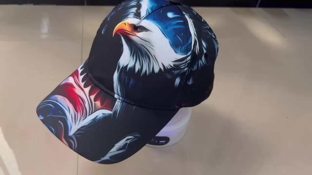 1pc Eagle Head & American Flag Baseball Cap - Adjustable Snapback, Lightweight Polyester, with Red, & Stripes - Patriotic Graffiti Hat For Men & Women, Halloween, Christmas, Thanksgiving - Streetwear Fashion Accessory, Machin