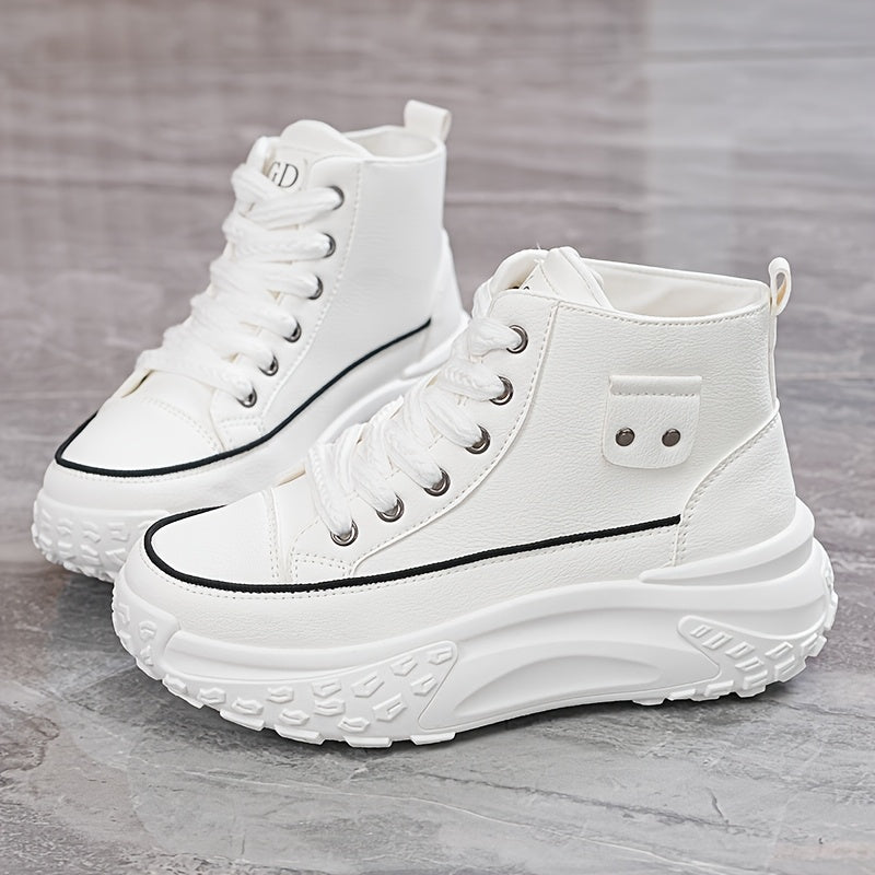 Spring New Thick-Soled Women's Sports Shoes - Versatile and Comfortable Casual Sneakers