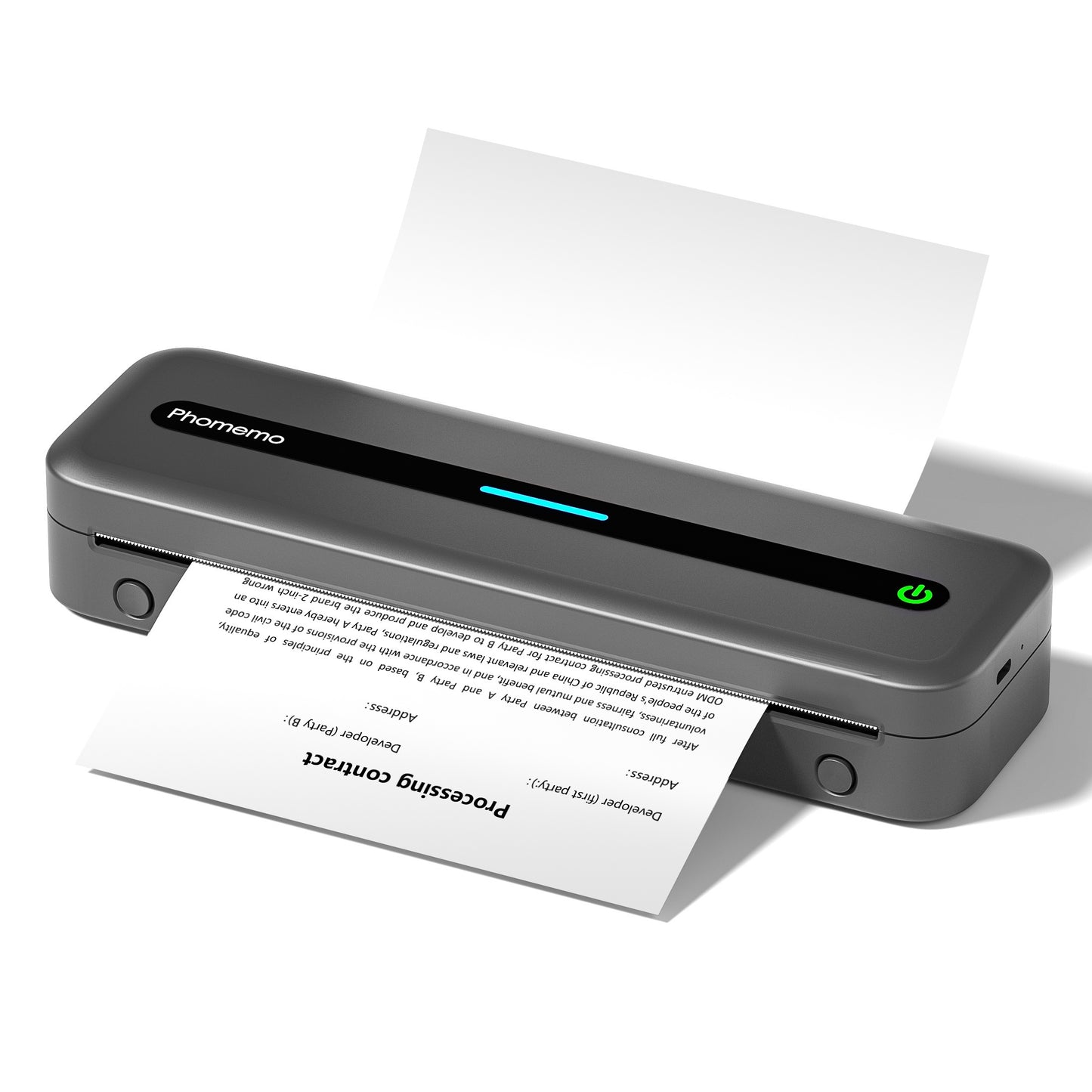 1pc Phomemo M832 Portable Printers Wireless For Travel, Upgrade BT Thermal Printer, No Ink Printer Support 21.59cm X 27.94cm Letter & A4 Thermal Roll Paper, Compatible With Phone & Laptop, 300DPI