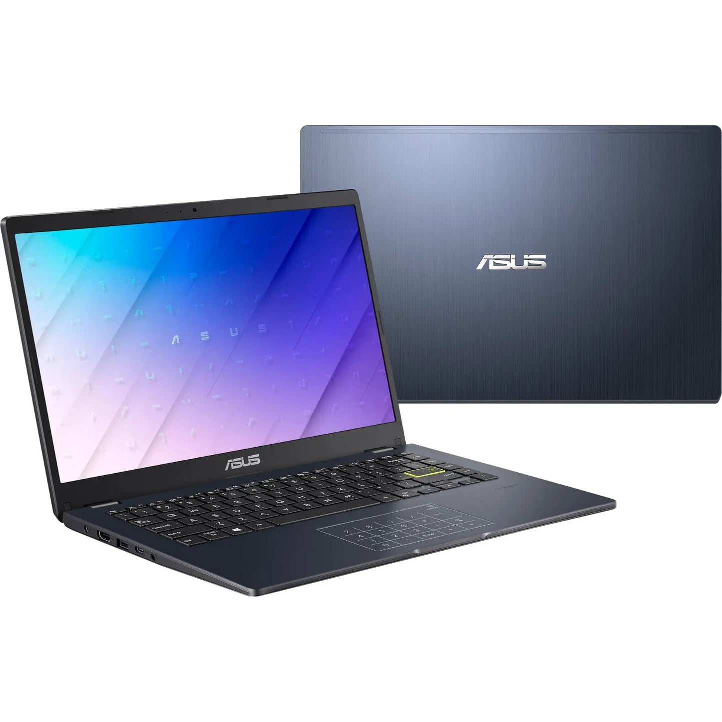 ASUS 14" FHD Laptop for Business & Students, Intel Celeron N4500 Processor, 4GB RAM, 64GB eMMC, Intel Iris Xe Graphics, Wi-Fi 6E, Webcam, Windows 11 S, Quiet Blue, with Cleaning Brush