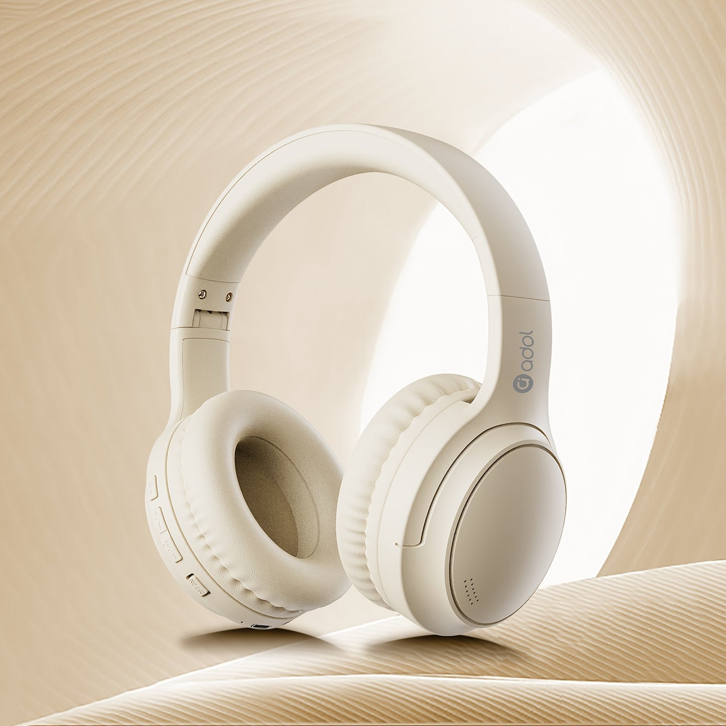 ASUS Active Noise Cancelling Wireless Over-Ear Headphones, Built-in Microphone, Long Battery Life with 1000mAh, Foldable & Adjustable Design, Suitable for Gaming/Music/Movies