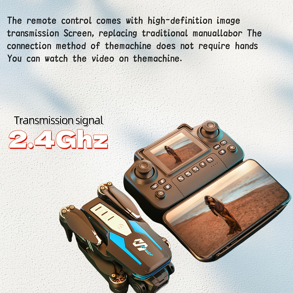 FACEGLE LU80 FPV Drone with Dual & Screen Remote Control, Obstacle Avoidance, One-Click Takeoff/Landing, Brushed Motor RC Quadcopter for flyers, - for outdoor FPV Racing & Camping (Compatible with)