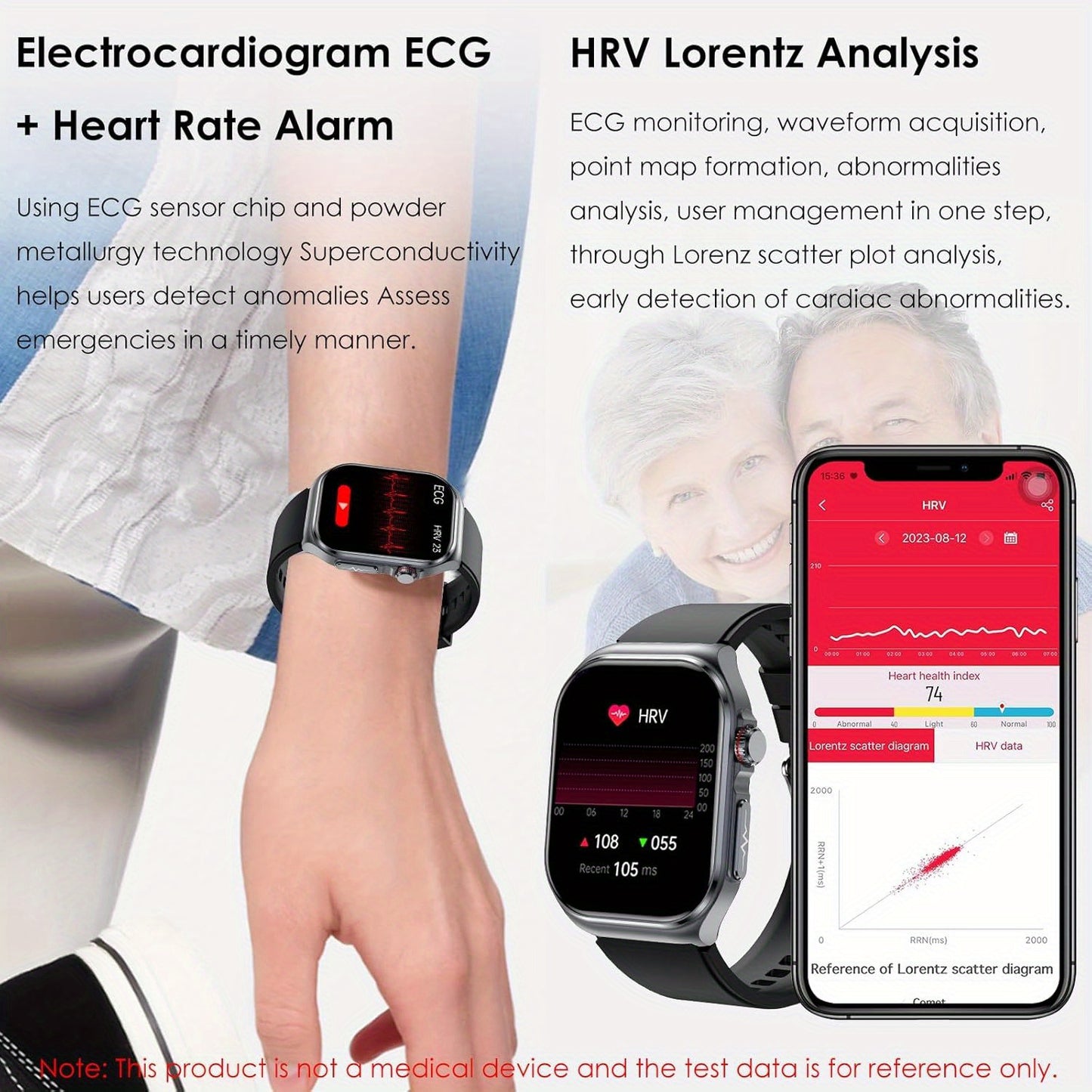 2025 New Smartwatch: 5.18cm AMOLED Large Display, 530mAh Long-Last Battery, BT 5.3 Call, Multi-Sport Modes, Voice Assistant, SOS, Menstrual Tracking, Weather Forecast, Fitness Tracker Watch for Android & IOS, Best Gift for Fa