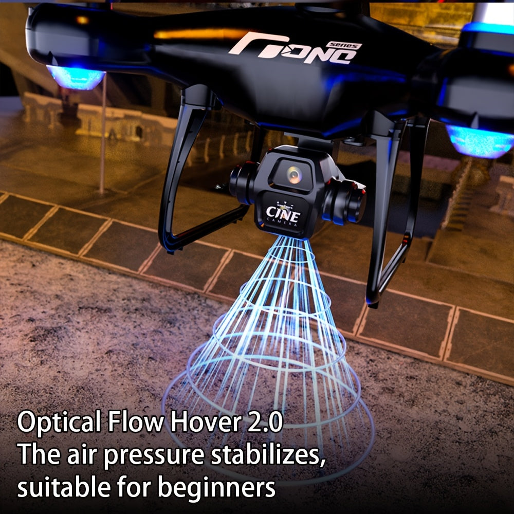 New F156 Dual-Camera Drone, Remote Control with Built-in Screen Display, Electric Adjustable Lens, Obstacle Avoidance, Flow Suspension, Brushless Motor Stable Flight, Real-time Video Transmission, 50x Zoom, Three-speed Adjust