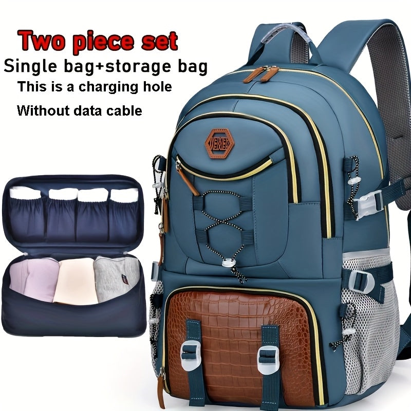 WEIXIER New Multifunctional Men's Fashion Backpack for Short Trips, Business Travel Bag with Multiple Pockets and Large Capacity, Laptop-Friendly, Stylish Casual Shoulder Bag, Commuter Bag, Overnight Stay Bag, Perfect for Stu