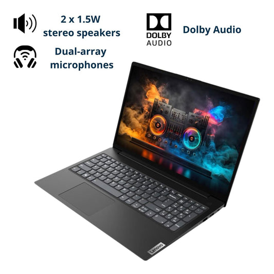 Lenovo V15 15.6" FHD Laptop, 15.6" FHD Display, AMD Ryzen 5 5500U Hexa-core Processor (Beat Intel i7-1065G7), AMD Radeon Graphics, 16GB RAM, 2TB SSD, RJ-45, Numeric Keypad, Wi-Fi, Windows 11 Pro, Black