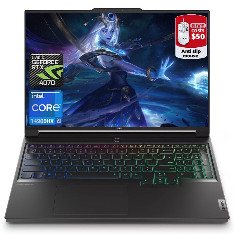 Lenovo Legion 7 Gaming Laptop, 16" WQXGA 240Hz IPS Display, Intel Core i9-14900HX, NVIDIA RTX 4070, 32GB DDR5 RAM, 1TB SSD, Wi-Fi 6E, Backlit Keyboard, Windows 11 Home, with Mouse