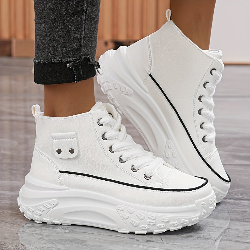 Spring New Thick-Soled Women's Sports Shoes - Versatile and Comfortable Casual Sneakers