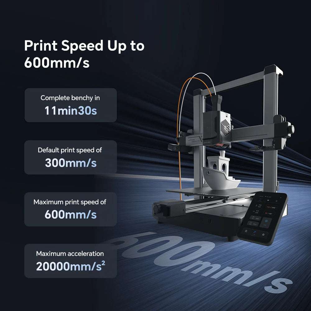 ANYCUBIC Kobra 3 V2 Combo AE Version 3D Printer Large Size Automatic Leveling FDM High Speed Desktop Multi Color 3D Printer