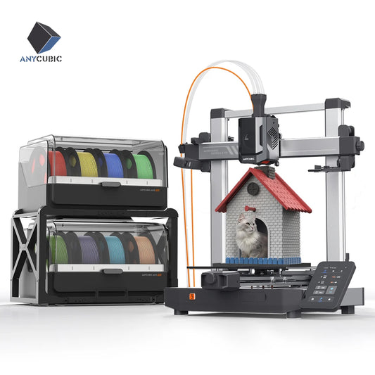 ANYCUBIC Kobra 3 V2 Combo AE Version 3D Printer Large Size Automatic Leveling FDM High Speed Desktop Multi Color 3D Printer
