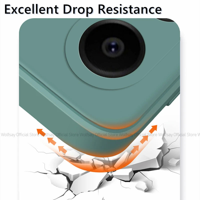 For Samsung Galaxy A06 Case For Samsung Galaxy A06 Cover Funda TPU Shockproof Liquid Silicone Phone Cover For Samsung Galaxy A06