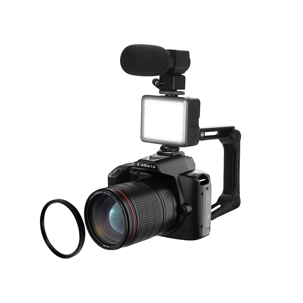 Professional WiFi Camera Camcorder 4K Ultra HD Recording Camera Cam 16X Digital Zoom Clear IR Night Vision with Filling Light