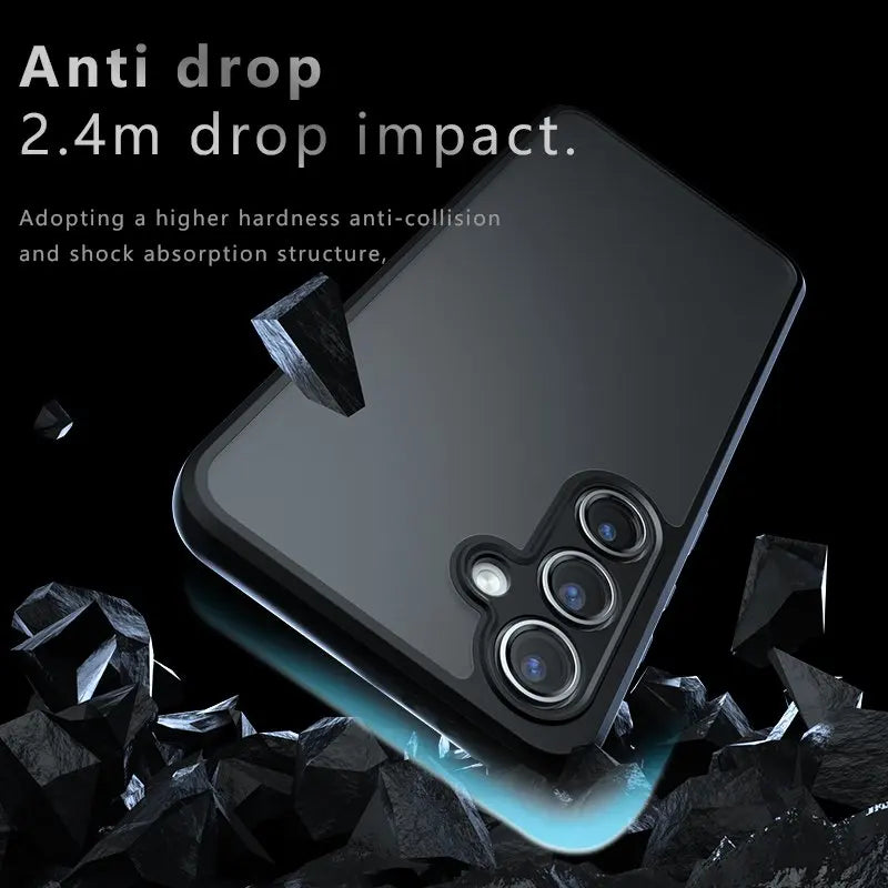 For Samsung Galaxy S24 Frosted Case Samsung Galaxy S24 Plus S24 Ultra Cover Coque Matte Transparent PC Back Fundas Samsung S24