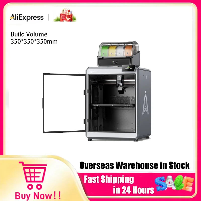 Creality K2 Plus Combo 3D Printer 600mm/s All-metal Extruder With AI Camera Suit for Carbon Fiber 350x350x350mm Build Vol