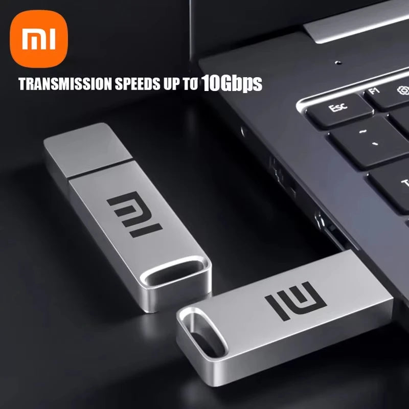 Xiaomi USB 3.2 16TB Flash Drive High Speed Transfer Metal Type C U Flash SSD Portable Mini Flash Drive Memory Waterproof U Drive