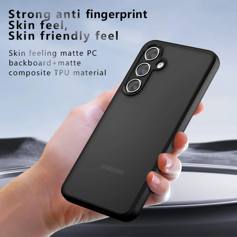 For Samsung Galaxy S24 Frosted Case Samsung Galaxy S24 Plus S24 Ultra Cover Coque Matte Transparent PC Back Fundas Samsung S24