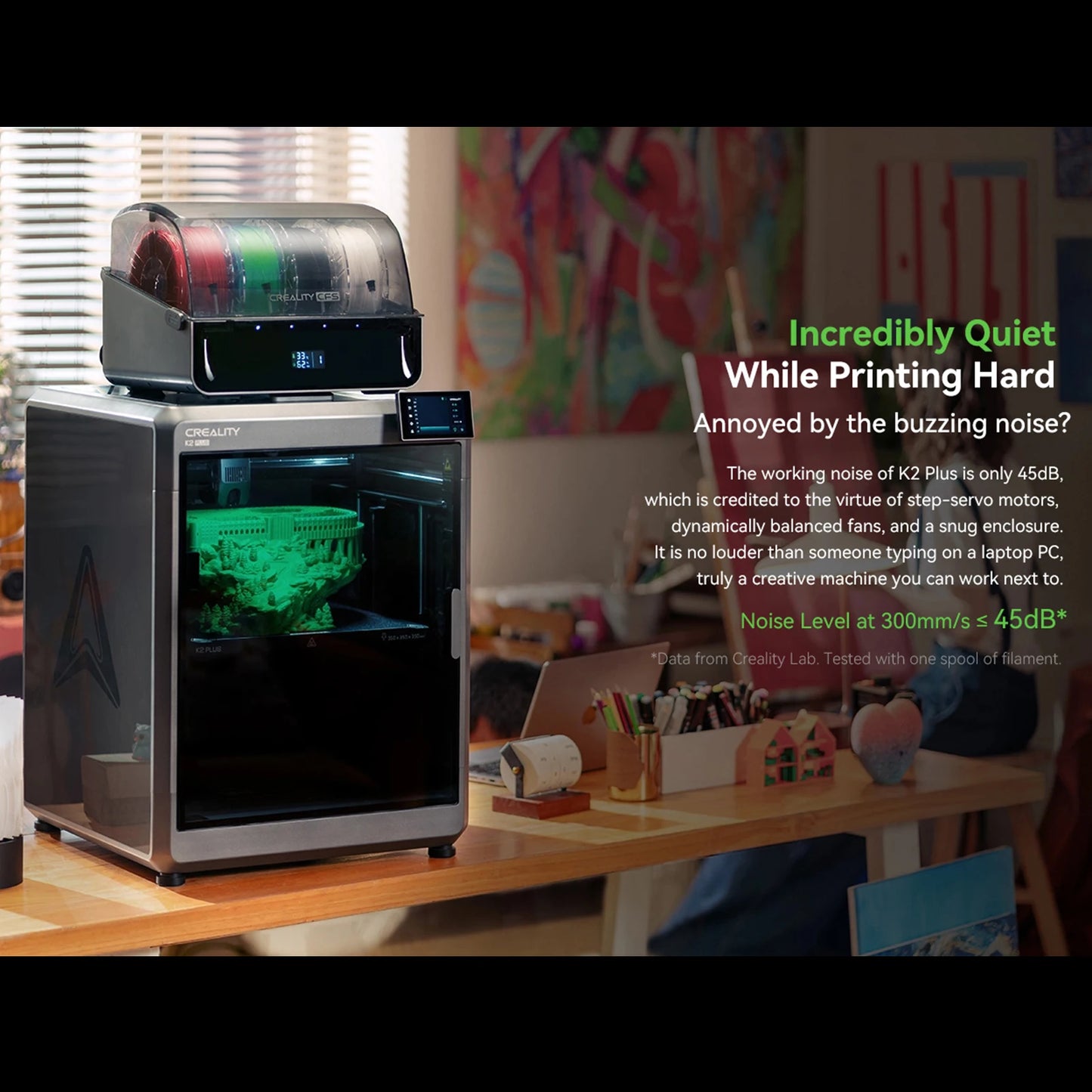 Creality K2 Plus Combo 3D Printer 600mm/s All-metal Extruder With AI Camera Suit for Carbon Fiber 350x350x350mm Build Vol