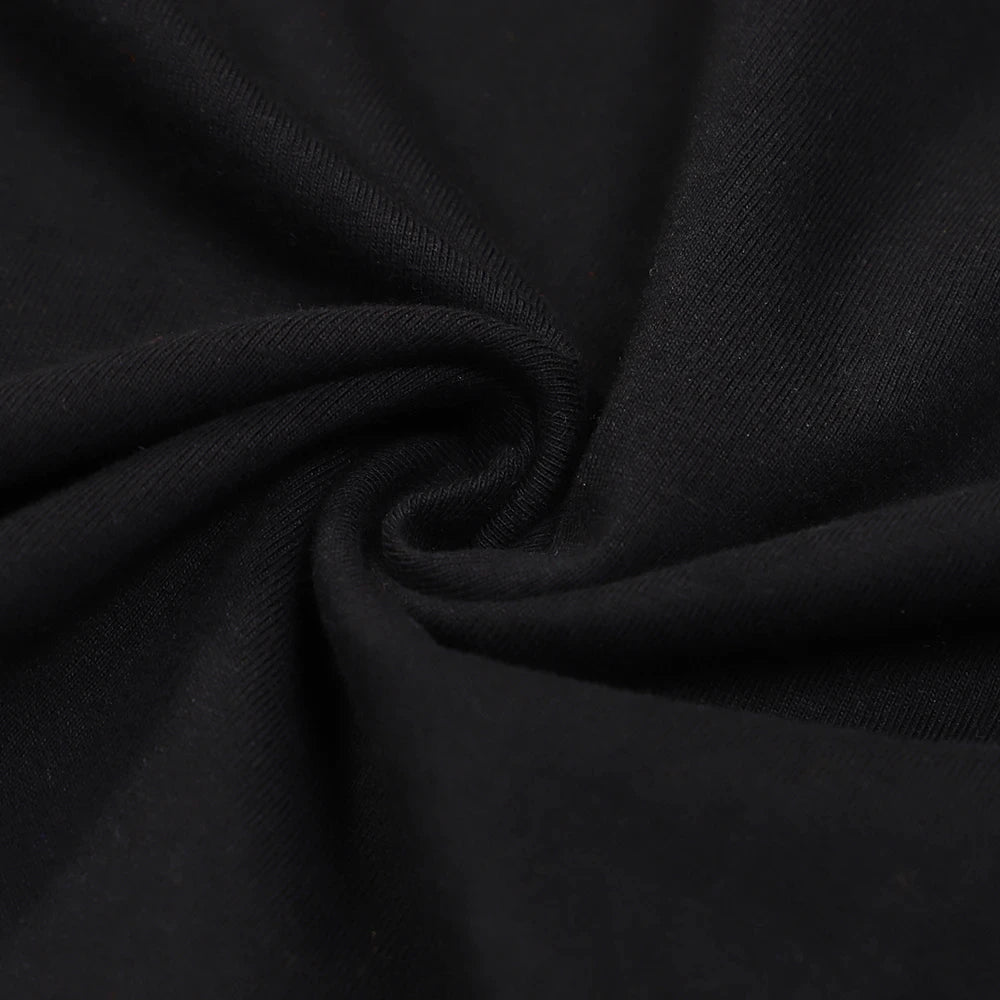 Heavy Metal Helloween T-Shirt Band Family Tee Music T-Shirt Summer Short Sleeve Womens T-Shirt Black Casual Crew Neck Cotton Tee