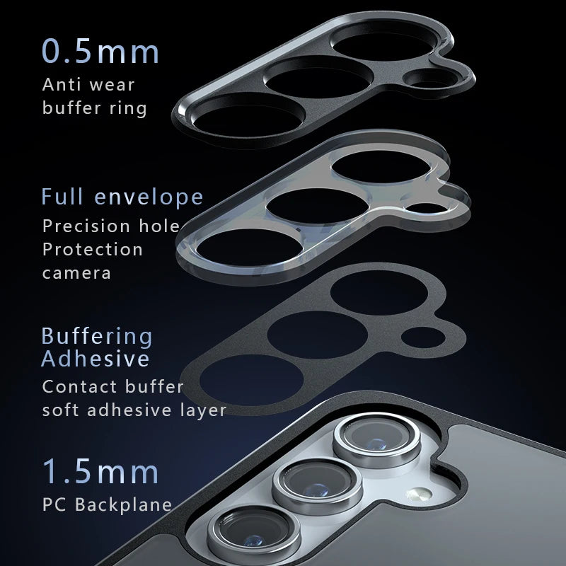 For Samsung Galaxy S24 Frosted Case Samsung Galaxy S24 Plus S24 Ultra Cover Coque Matte Transparent PC Back Fundas Samsung S24