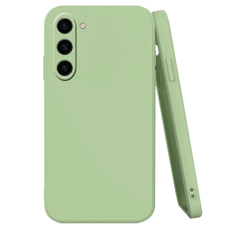 For Samsung S25 Case Cover Samsung Galaxy S25 Plus Capas Liquid Silicone Original TPU Shockproof Soft Fundas Samsung S25 Ultra