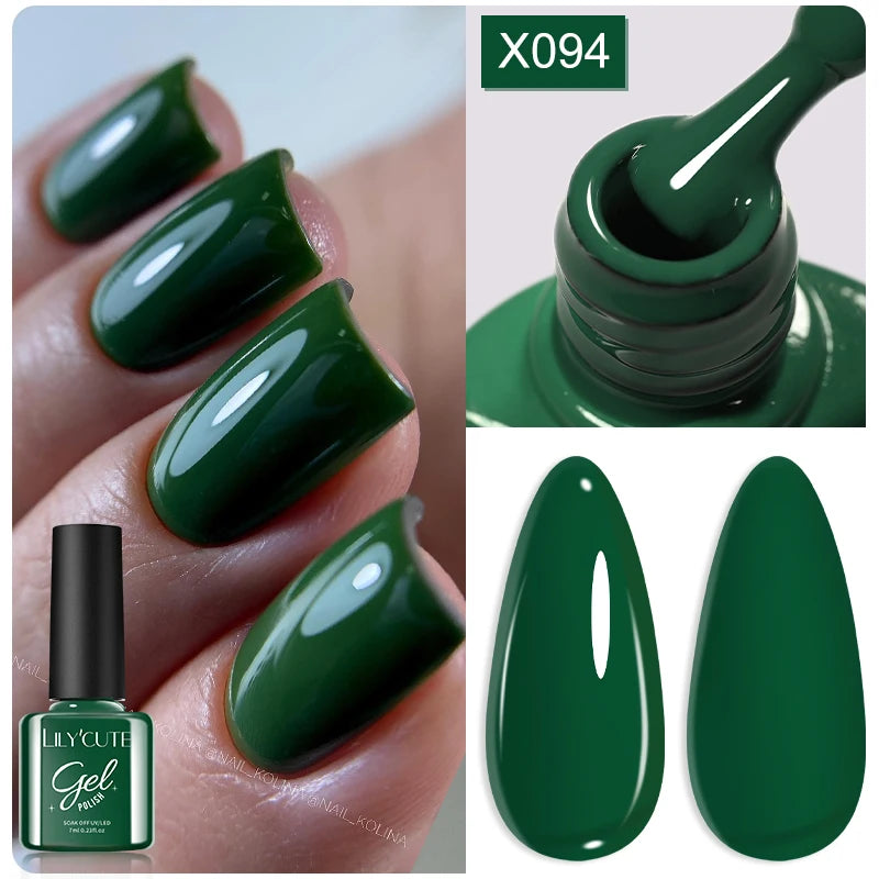 LILYCUTE 5ML Champagne Gold Reflective Glitter Liner Gel Nail Polish Bright Sparkling French Semi Permanent Nail Painting UV Gel