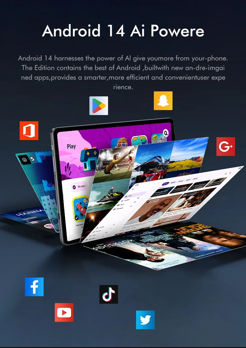 2025 Pad 7 Pro Ultra Latest Global First Tablet New Android 14 Snapdragon 8Gen3 11 inch Soft Light Screen WiFi GPS WPS 5G PC