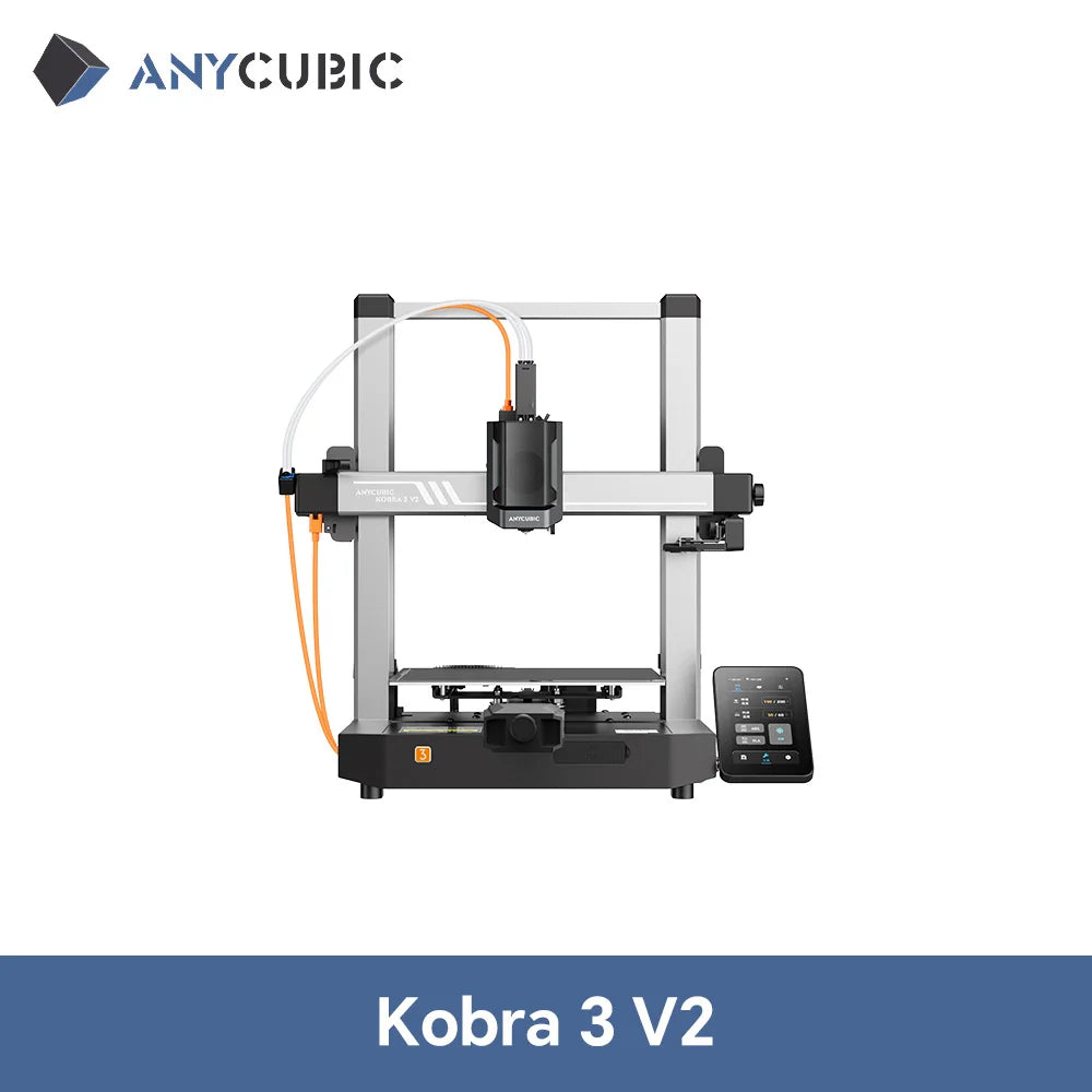 ANYCUBIC Kobra 3 V2 Combo AE Version 3D Printer Large Size Automatic Leveling FDM High Speed Desktop Multi Color 3D Printer