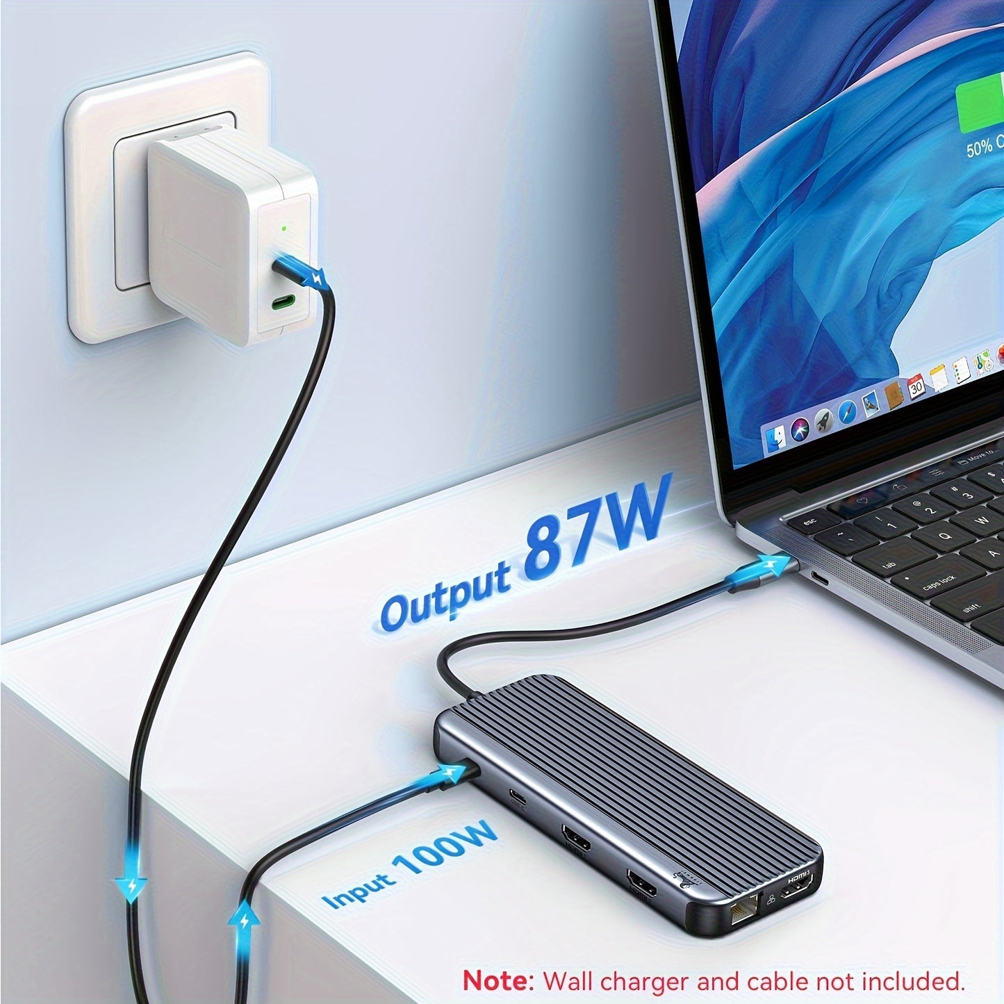 USB C Docking Station 3 Monitors, LIONWEI USB C Hub to 3 HDMI Docking Station Triple Monitor with 10Gbps USB C/ A 3. 1, 100W PD, Ethernet, Audio Ports for Dell/ HP/ Lenovo/ MacBook