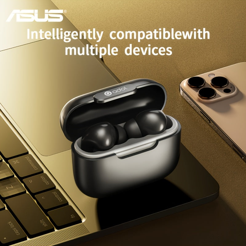 ASUS Wireless In-Ear Earbuds with Touch Controls, Charging Case, And Ear Tips, Built-in Microphone, Touch Switch Function, Suitable for Sports And Gaming.