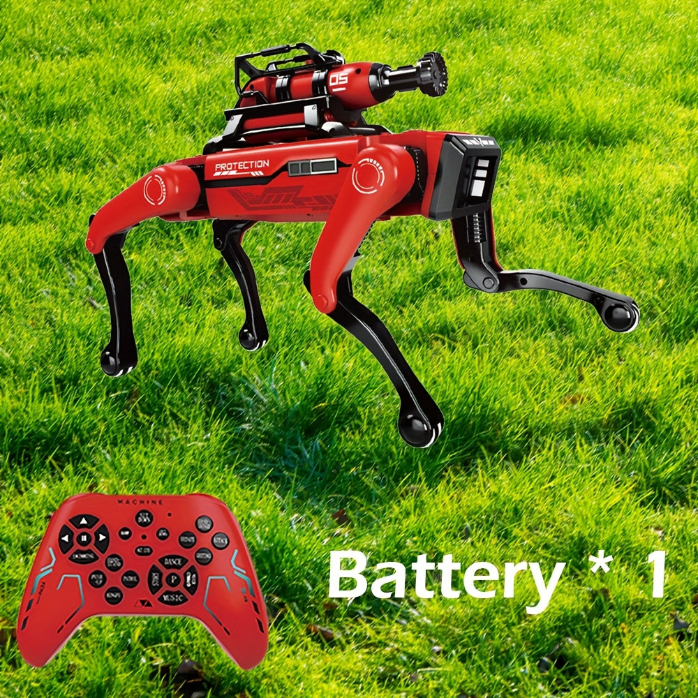 Cool AI robot dog, intelligent voice interactive robot dog, capable of spraying water mist, launching soft arrows, music and dance, programming, robotic arm, technology gift, remote control robot dog, Dog Robot, Robot Dogs Re