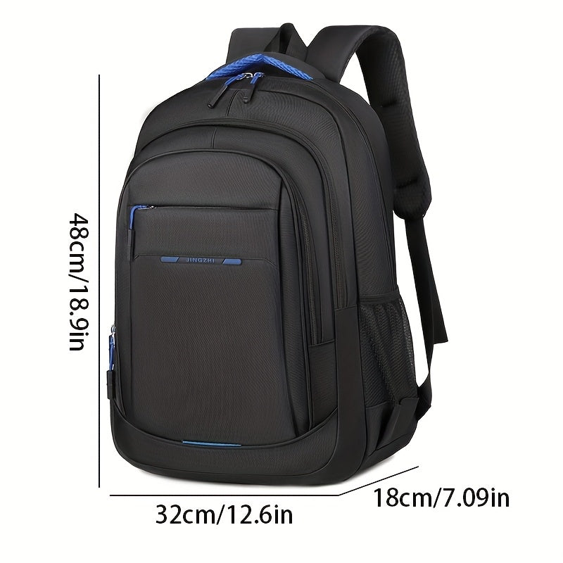 Durable Laptop Backpack with 17-Inch Laptop Compartment, Multiple Pockets & Adjustable Straps - Spacious Interior for Business & Travel, 48cm Long, 32cm Wide, Laptop Backpack, Travel Backpack, Sleek Backpack