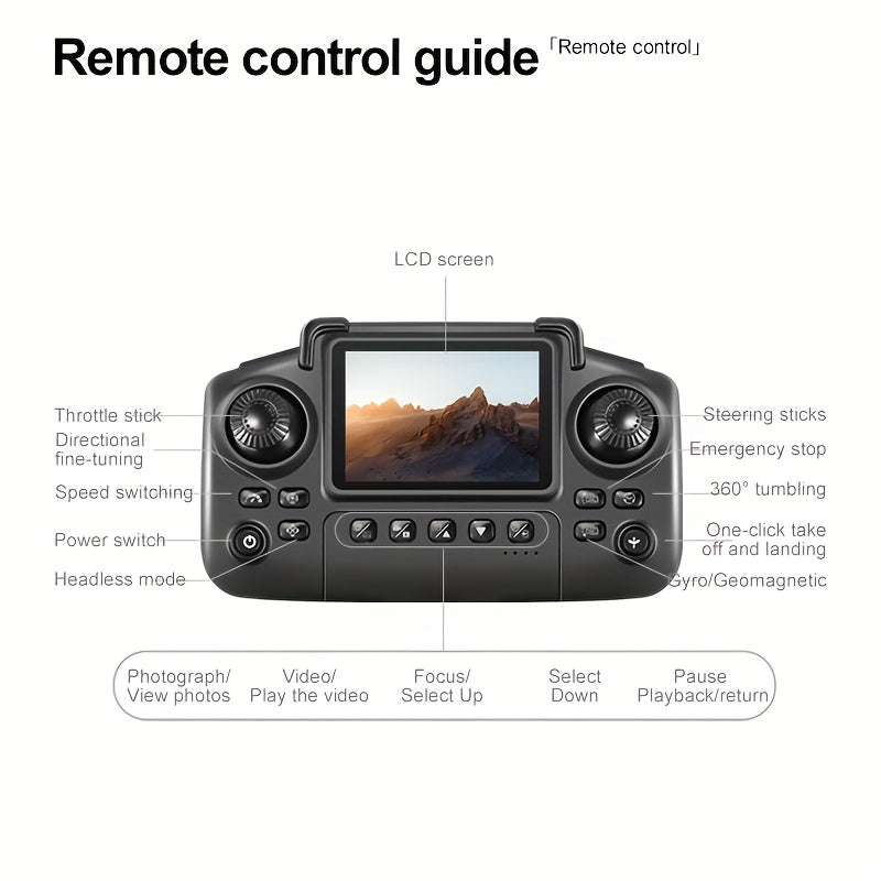 One screen in hand, boundless vision - the new E99 Nova drone takes you to overlook a new world, with real-time large screen and stable optical flow, enjoying clear vision, Aerial Photography, Outdoor Exploration, Compact Des