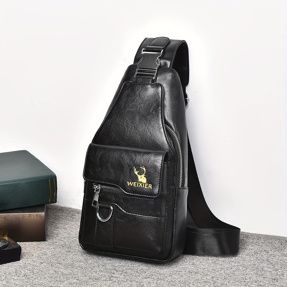 New and Wear-Resistant Men's Crossbody Bag, Handbag, Shoulder Bag, Chest Bag, Made of Wear-Resistant Fabric, with Large Capacity, Convenient to Carry, Suitable for Daily Work, Leisure, and Travel, Available in Multiple Colors