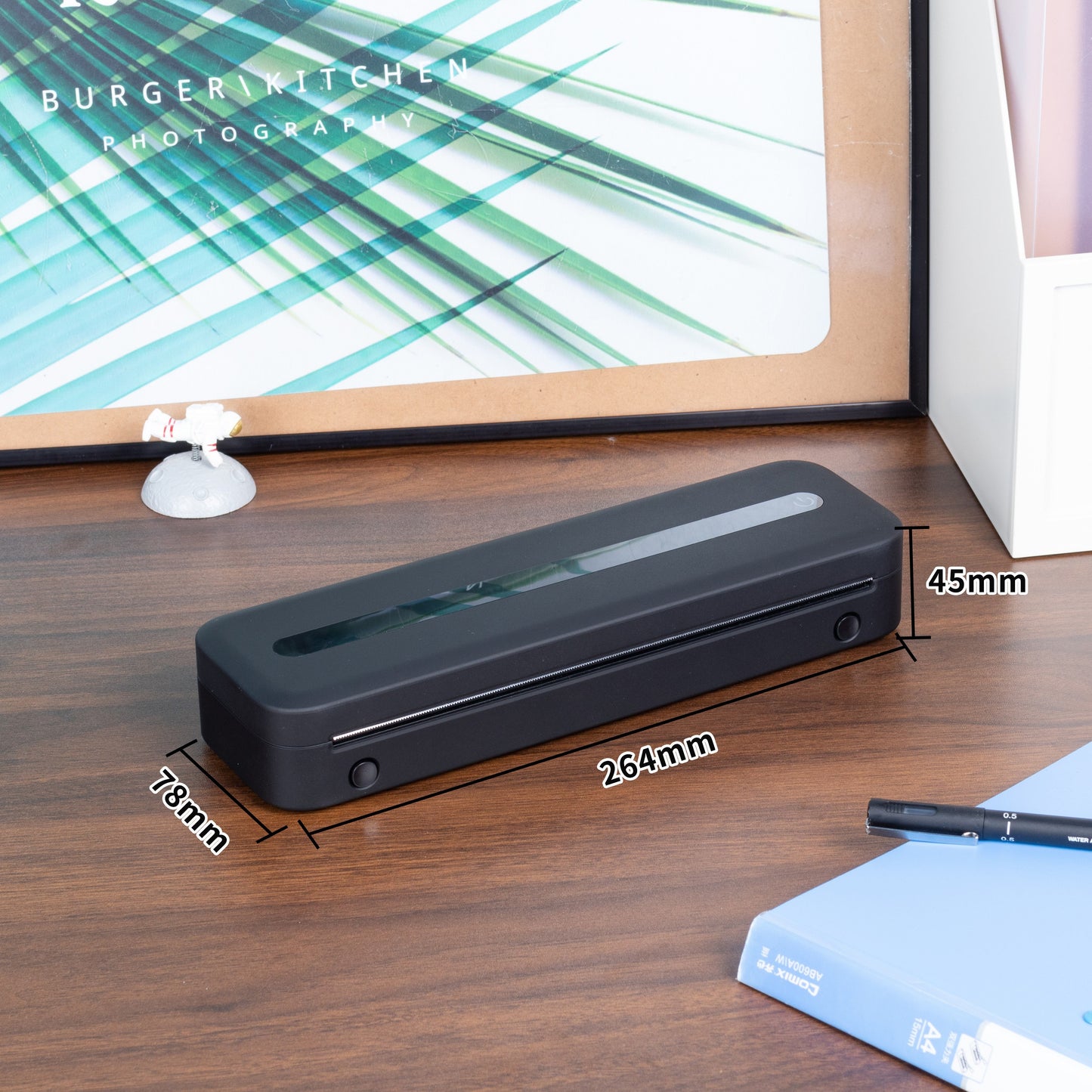 1pc Phomemo M832 Portable Printers Wireless For Travel, Upgrade BT Thermal Printer, No Ink Printer Support 21.59cm X 27.94cm Letter & A4 Thermal Roll Paper, Compatible With Phone & Laptop, 300DPI