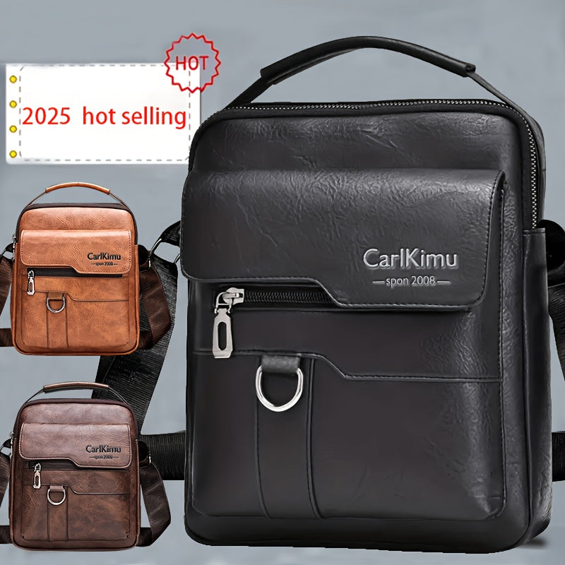 CarKimu Unisex Briefcase - Adjustable Shoulder Strap, Zipper Closure, Polyester Lining, Casual Business Tote for Teenager & Teenager, Black, Casual Business Bag | Sleek Black Briefcase | Durable Zipper Closure, Briefcase for