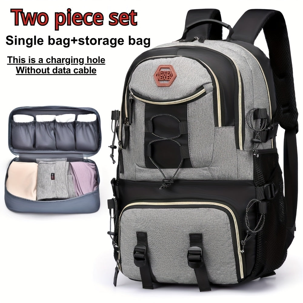 WEIXIER New Multifunctional Men's Fashion Backpack for Short Trips, Business Travel Bag with Multiple Pockets and Large Capacity, Laptop-Friendly, Stylish Casual Shoulder Bag, Commuter Bag, Overnight Stay Bag, Perfect for Stu