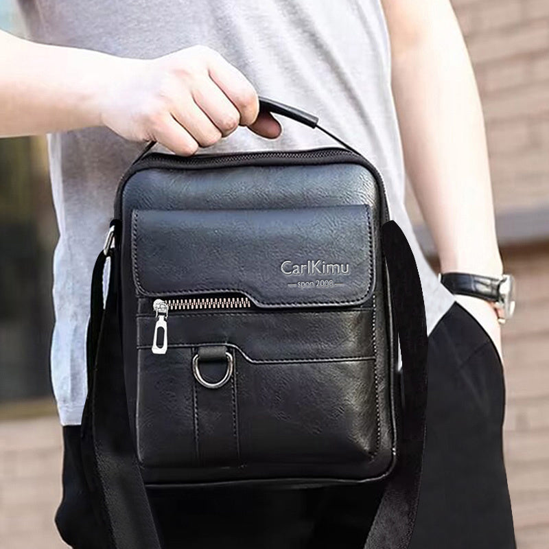 Men'S Vintage Brown Briefcase - Adjustable Shoulder Strap, Multiple Compartments, Zipper Closure, Casual Business Handbag for Daily Commute, Casual Business Bag | Vintage Style Bag | Durable Zipper Closure, Briefcase