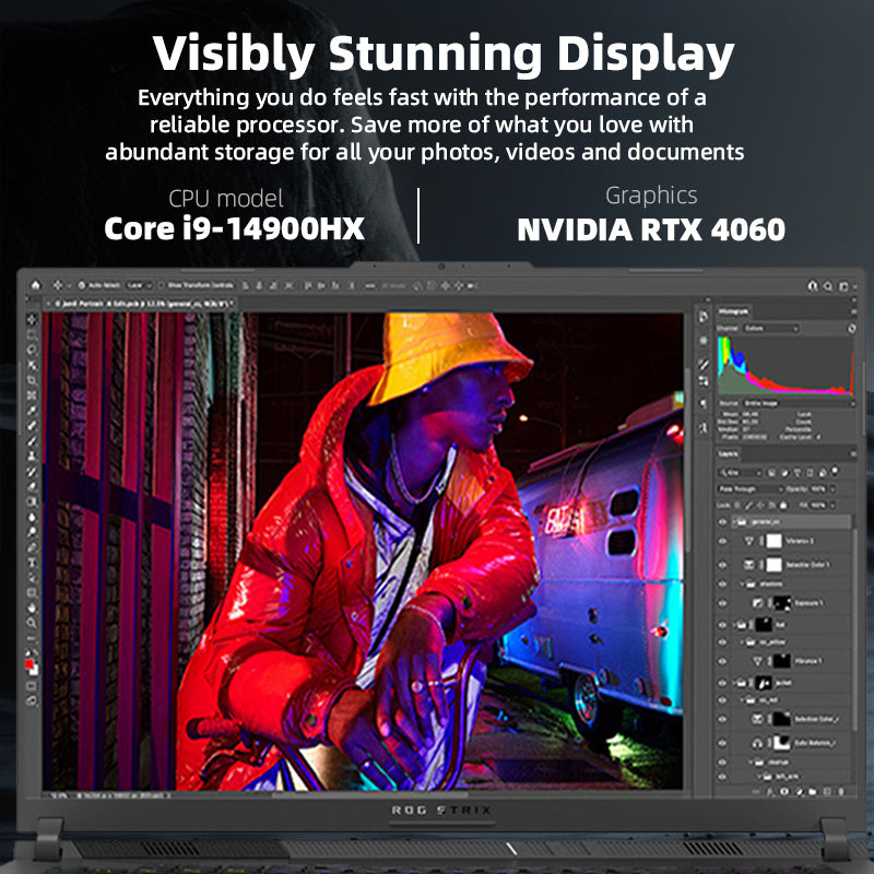 ASUS ROG Strix G18 18 inch 240Hz QHD Gaming Laptop, 14th Gen Intel 24-Core i9 14900HX, 64GB DDR5, 2TB SSD, GeForce RTX 4060, Wi-Fi 6, Windows 11 Home, with 32GB USB Flash Drive